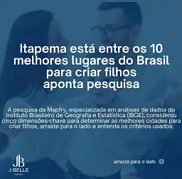 Itapema est� entre os 10 melhores lugares do Brasil para criar filhos pela pesquisa do Mapfry